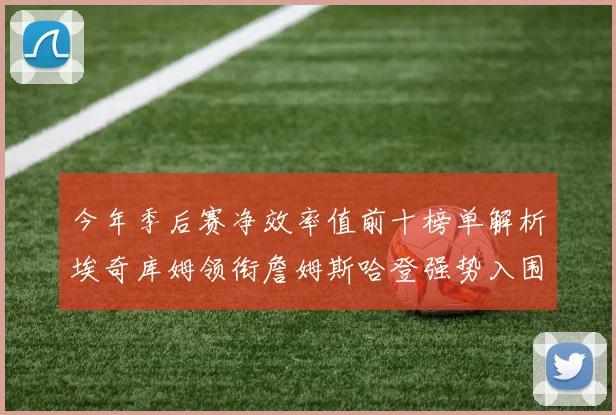 今年季后赛净效率值前十榜单解析埃奇库姆领衔詹姆斯哈登强势入围